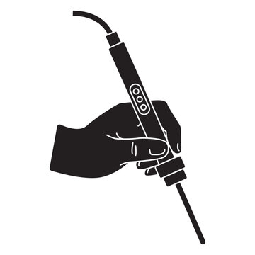 Stylish tattoo machine illustration
