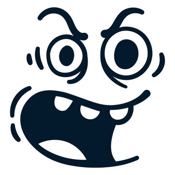 Playful cartoon monster illustration