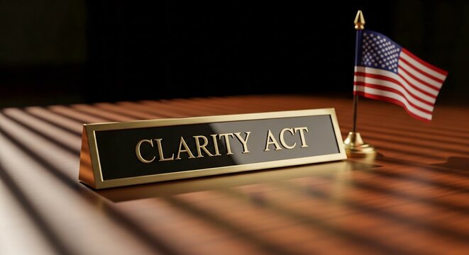 Clarity Act Nameplate with USA Flag