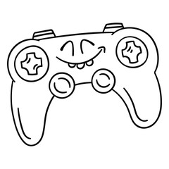 Playful cartoon-style game controller illustration © Vexels