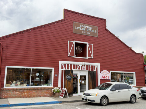 Empire Livery Stable Historic Red Barn Building in Auburn California