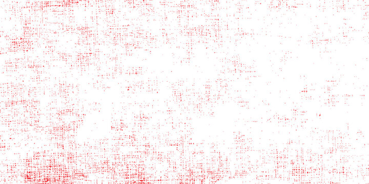 Abstract red grunge distressed texture rough, messy paint splatter noisy fabric surface vector illustration.