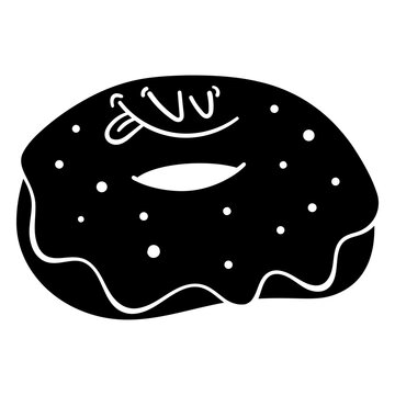 Playful donut illustration with sprinkles