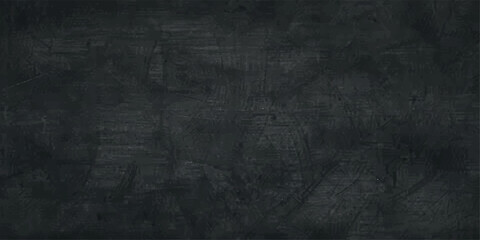 A dark vintage grunge paper texture background featuring a blank old gray wall surface with a dirty textured pattern for an empty blackboard backdrop design © Julya