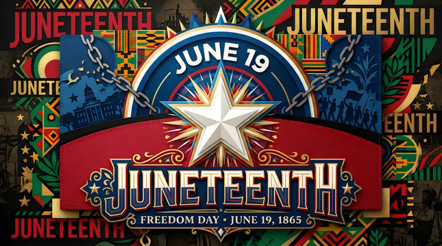 Juneteenth celebration freedom day june 19th honoring emancipation and african american history