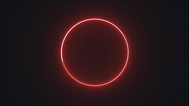 neon circle loading bar
