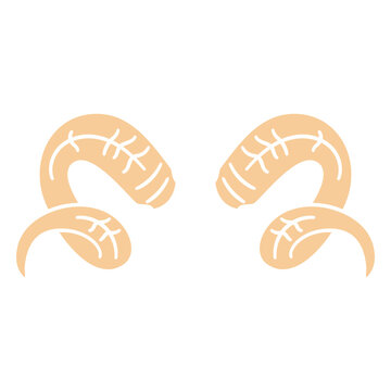 Pair of ram's horns
