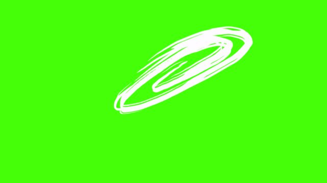 Circular Brush Swirl Wipe Transition Hand Drawn Spiral Animation Overlay