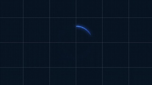 neon circle loading bar