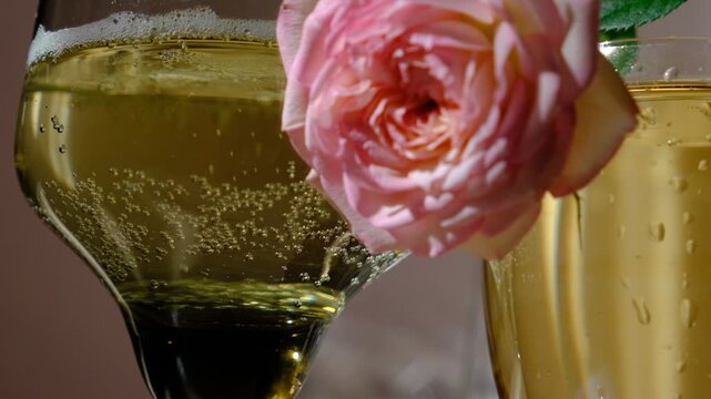 Flute of champagne, prosecco. Bubbles surge upward from the depths,  Each bubble catching the light like tiny, fleeting jewels. Rising, shining, popping &mdash; pure celebration in a glass. Happy Holidays!