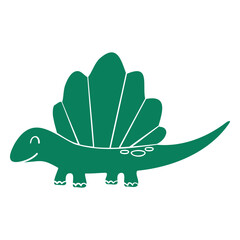 Playful dinosaur illustration for children © Vexels
