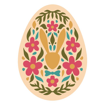 Colorful easter egg decoration