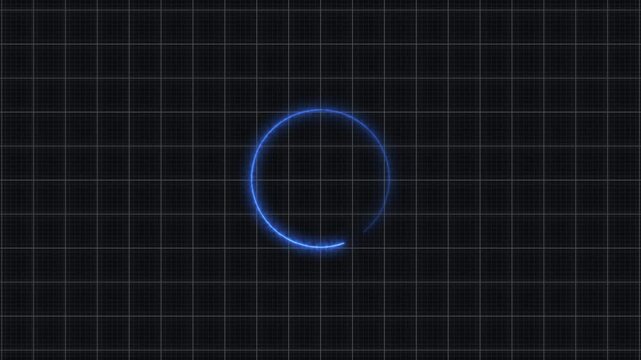 neon circle loading bar