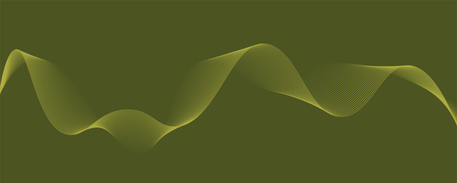 Black abstract backround with yellow curve line for backdrop or presentation