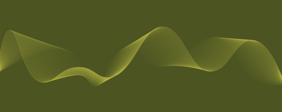 Black abstract backround with yellow curve line for backdrop or presentation