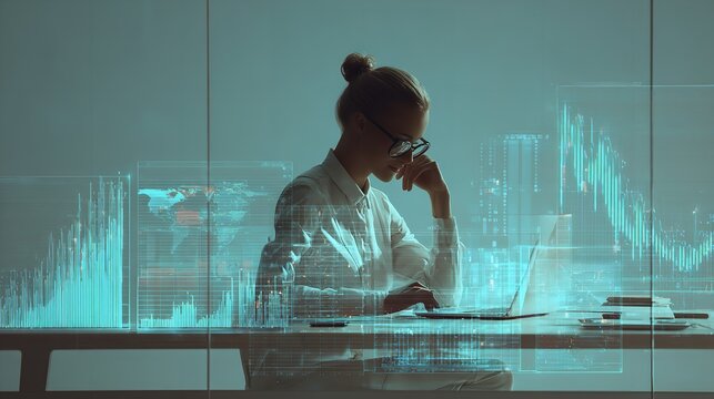 A young man and woman jumping into a swimming pool represent a digital business concept where people connect through a global internet network and virtual communication system