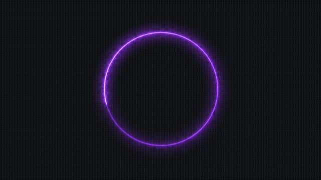 neon circle loading bar
