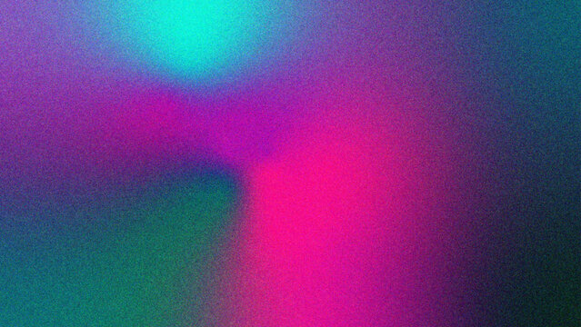 Abstract blurred light gradient with soft glow warm neon pink, deep purple tones on a dark backdrop combined with vibrant grainy texture and lo fi noise effect for modern digital art projects