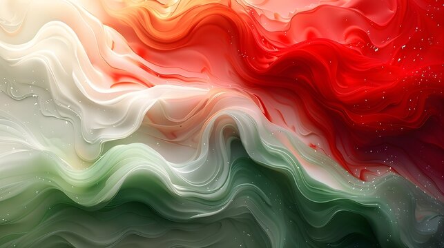 brushstrokes textured layers vibrant lime green deep ruby red frosty emphasize organic almost fur clean simple design for web and print use clear view modern minimal look neat layout vivid detail