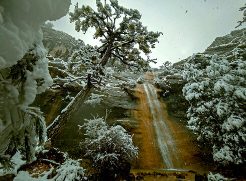 Invierno en las zonas altas del parque natural de Cazorla, Segura y Las Villas.