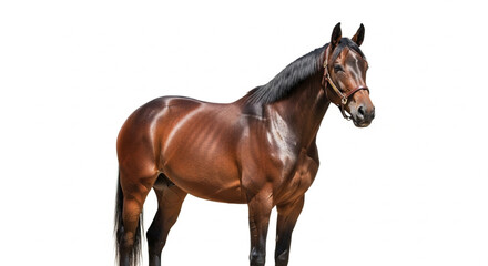 Fototapeta premium horse isolated on white background