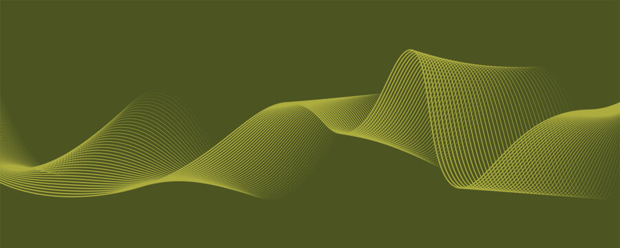 Black abstract backround with yellow curve line for backdrop or presentation