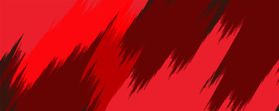 Modern abstract red effect pattern gradient grunge texture background. Dots pop art comics sport style illustration grunge speed lines Futuristic technology corporate concept