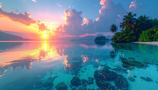 A professional photographer adjusts a high-end DSLR camera on a sturdy tripod while capturing a scenic golden hour landscape at a tranquil mountain lake