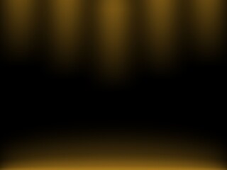Fototapeta premium Abstract Luxury Black and Gold Background with Stage Light Effects