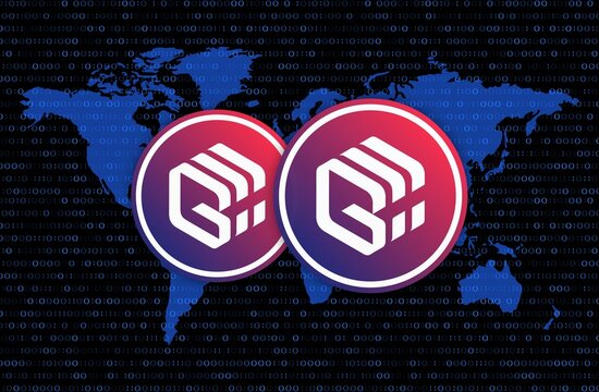 gifto-gft virtual currency images on digital background. 3d illustrations.