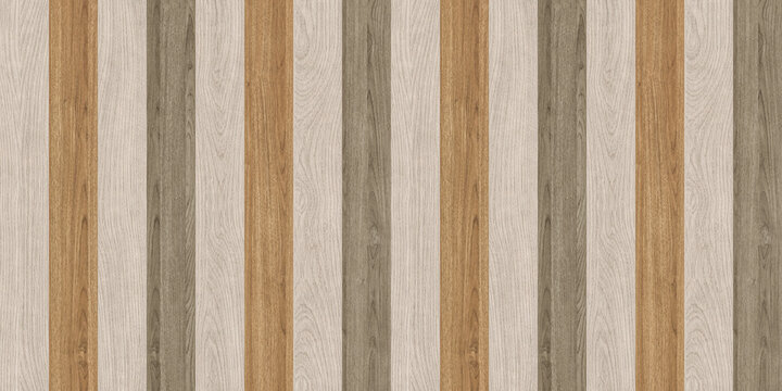 Modern wood slat wall background texture. Vertical and horizontal wooden timber panels for interior decor. Seamless decorative oak, walnut, and marble wall cladding for 3D rendering and architecture.