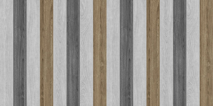 Modern wood slat wall background texture. Vertical and horizontal wooden timber panels for interior decor. Seamless decorative oak, walnut, and marble wall cladding for 3D rendering and architecture.