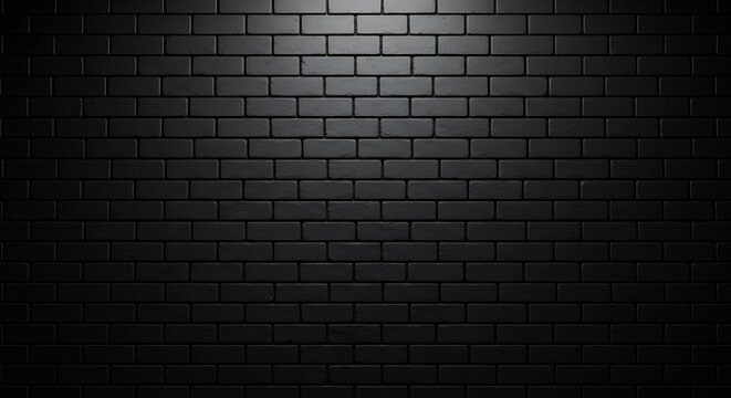 Dark gray brick wall background with subtle gradient lighting