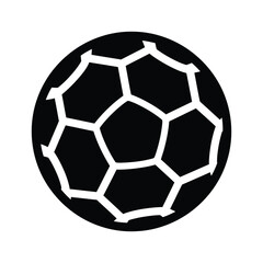 Fototapeta premium Classic black and white soccer ball with pentagon and hexagon pattern