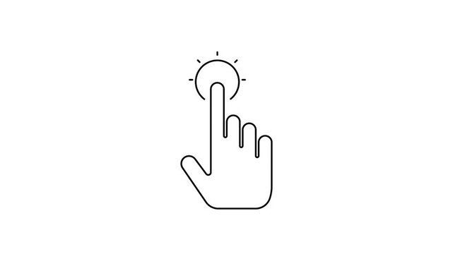 tap button interaction icon looping animation
