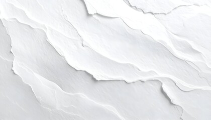Obraz premium Abstract white, slightly textured, wavy surface with subtle shadows