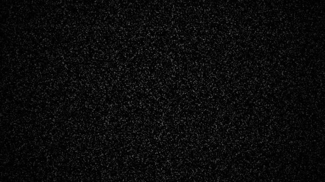 Full screen VHS static noise texture with dense analog TV signal interference and grainy distortion background for video editing