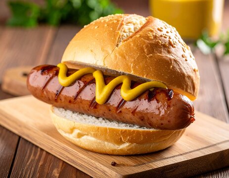 Rostbratwurst im Br&ouml;tchen