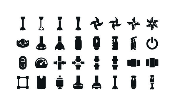Immersion blender structures like shafts blades guards handles motors and construction elements of handheld blending devices clean
