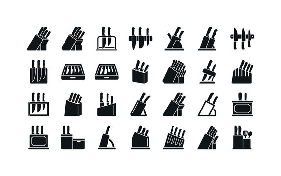Knife holders like knife blocks magnetic knife stands countertop knife racks and kitchen knife storage stands used for organizing
