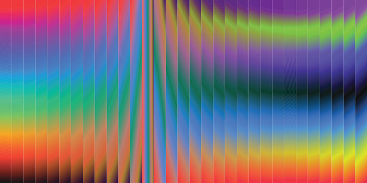 Vibrant Abstract Wavy Gradient Background with Vertical Lines.