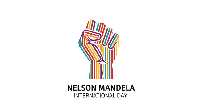 Nelson Mandela International Day Logo Design.
