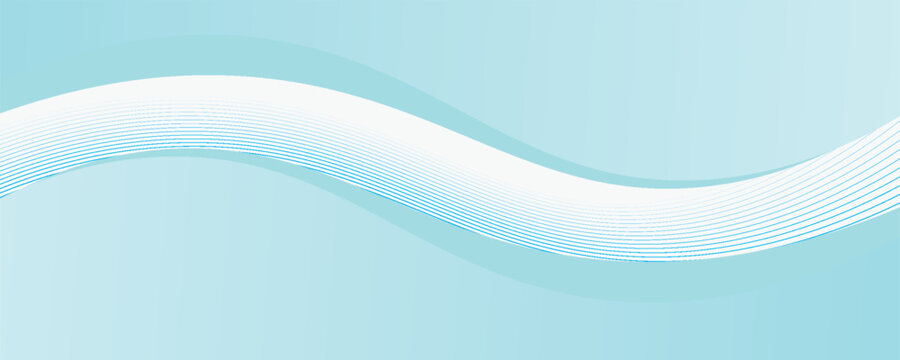 Abstract blue wave background, minimal wave design concept, vector illustration. for banner, banner.