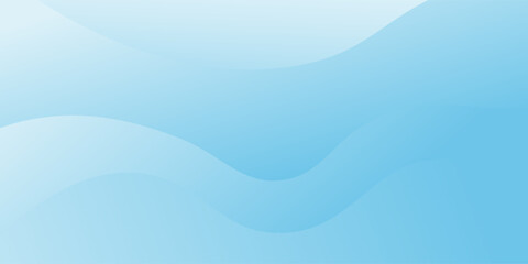 Naklejka premium Abstract light blue background with modern horizontal line elements.