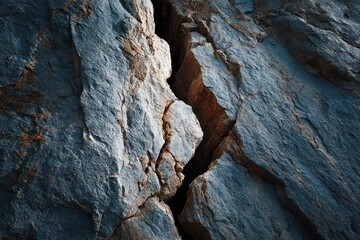 Fototapeta premium Free Solo Rock Face Close Up Crack Detail Dramatic Ex