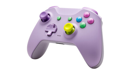 Purple Xbox Wireless Controller with Colorful Buttons and Textured Grips © Andrei
