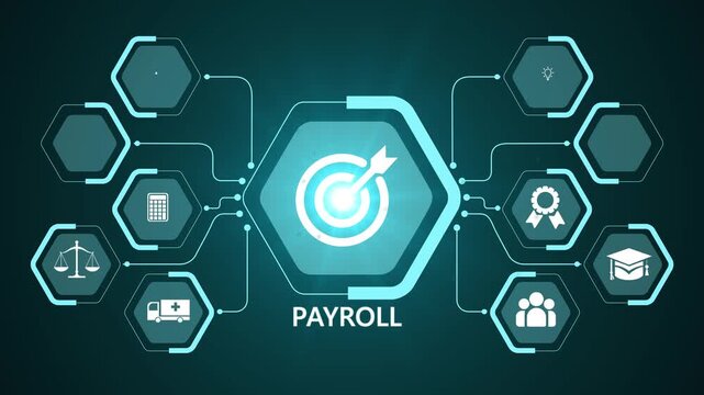 Payroll finance salary management. payroll automation technology, compensation planning, smart scheduling, budget optimization, online HR interface, support business on transparent background.