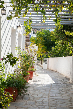 Alleyways in Greek village