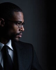 Fototapeta premium African-American businessman portrait, professional style