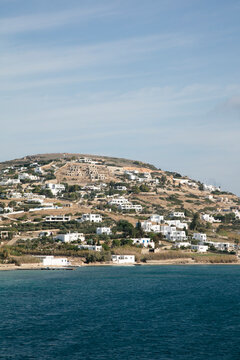 View of Paros Greece with water